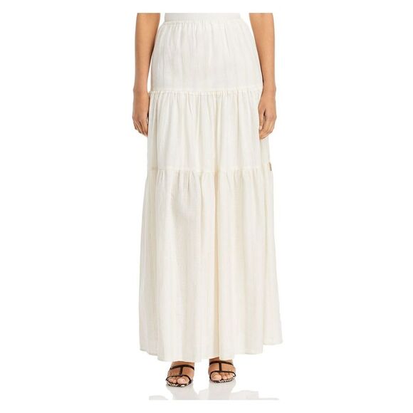 SIGNIFICANT OTHER Womens Ivory Tie Maxi Skirt 8 - Picture 1 of 2